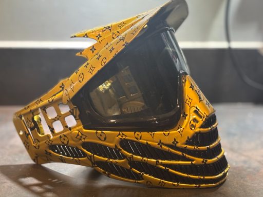 Gold & Black LV F8 Lower & Matching visor